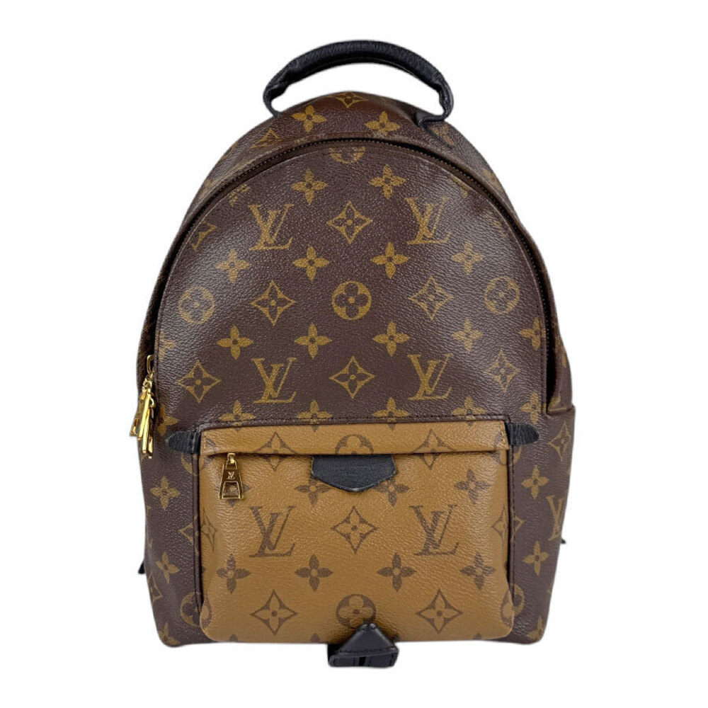 Louis Vuitton Monogram Reverse Palm Springs Backpack Canvas Leather Brown